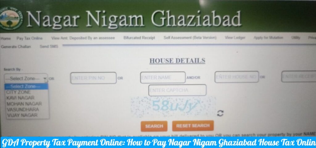 GDA Property Tax Payment Online - How to Pay Nagar Nigam Ghaziabad House Tax Online