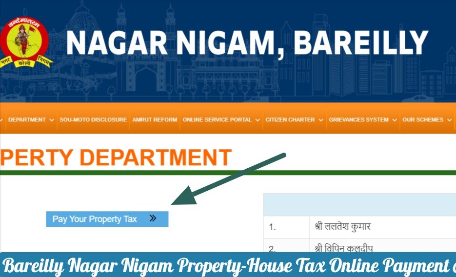 Bareilly Nagar Nigam Property-House Tax Online Payment at nagarnigambareilly
