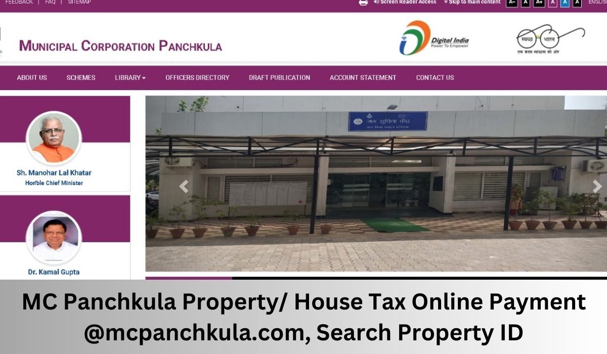 MC Panchkula Property/ House Tax Online Payment @mcpanchkula.com, Search Property ID
