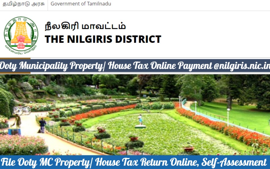 Ooty Municipality Property-House Tax Online Payment @nilgiris.nic.in