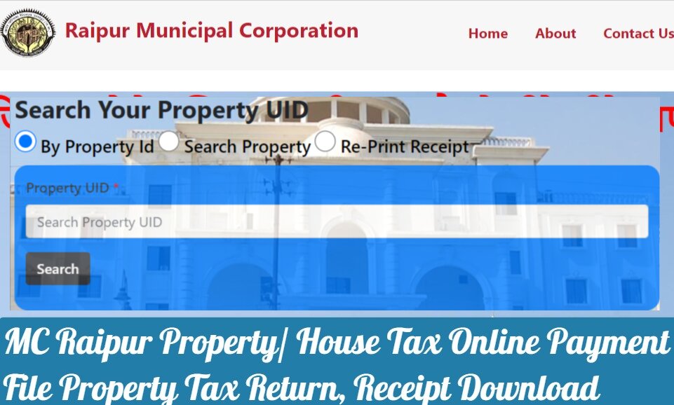 MC Raipur Property-House Tax Online Payment, File Property Tax Return, Receipt Download (1)