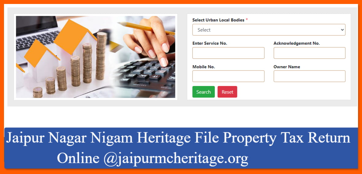 Jaipur Nagar Nigam Heritage File Property Tax Return Online @jaipurmcheritage.org
