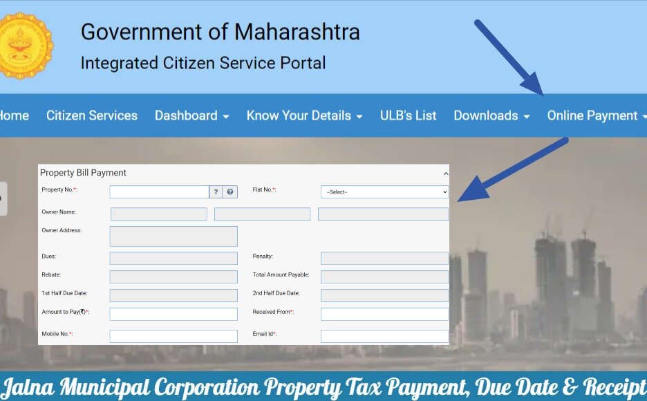 Jalna Municipal Corporation Online Property Tax Payment, House Tax Return Due Date, Receipt