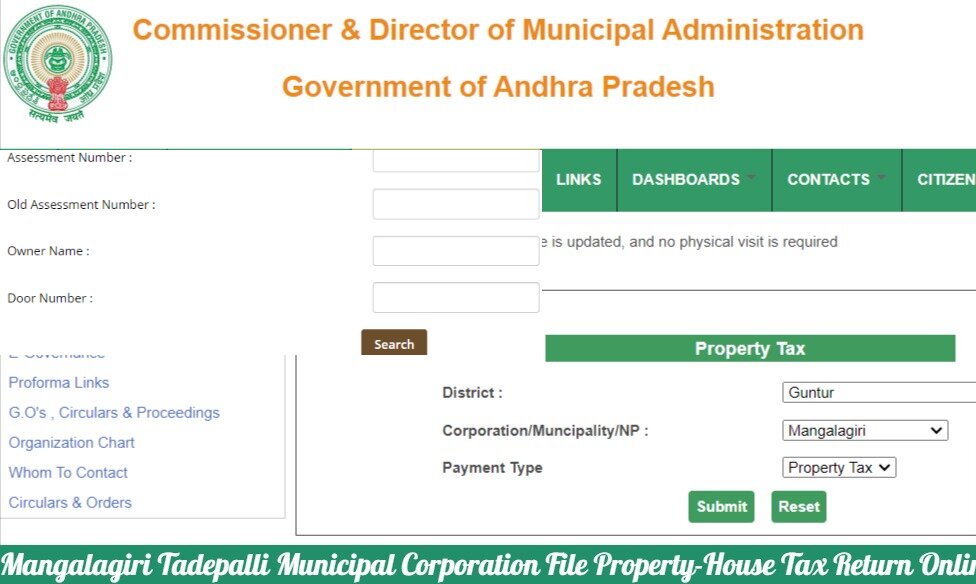 Mangalagiri Tadepalli Municipal Corporation File Property-House Tax Return Online